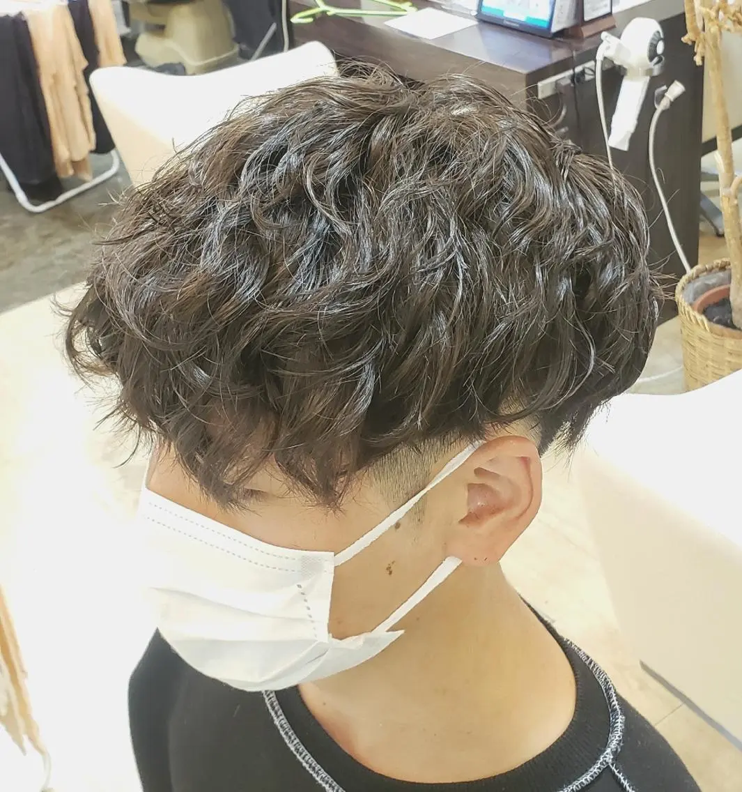 メンズ メンズ韓国風 メンズパーマ 石川 大瑚のヘアスタイル