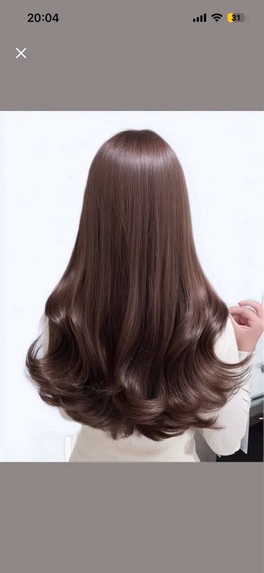 ロング パーマ 縮毛矯正 トリートメント 韓国×艶ハイトーンが かわいい✨️リオ🍒のヘアスタイル
