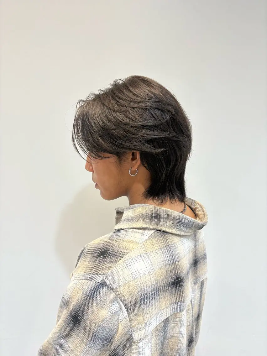 ミディアム パーマ メンズ fifth 桐山 蒼史のヘアスタイル