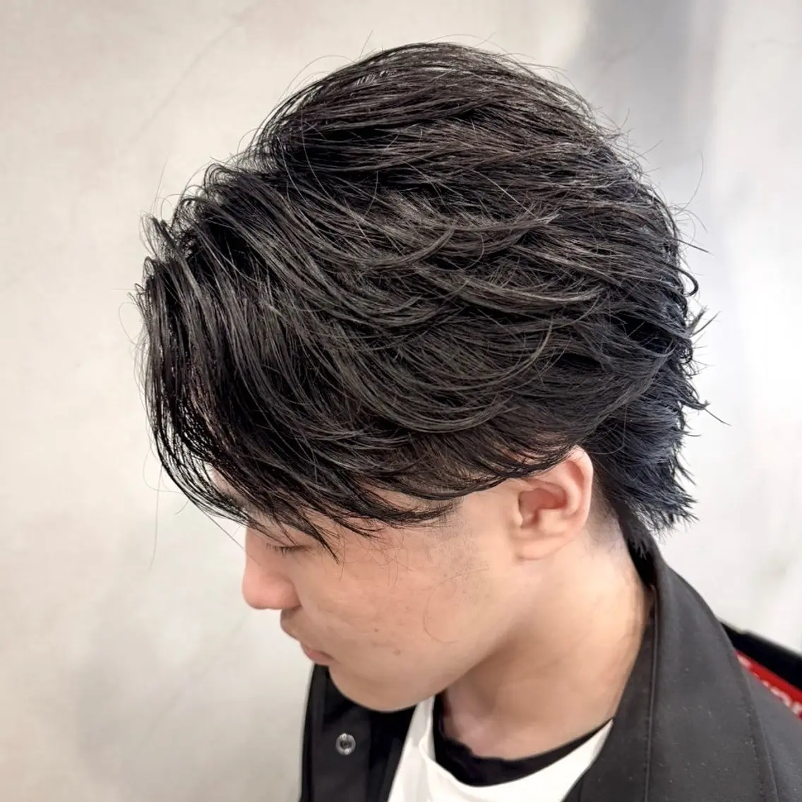 ショート パーマ メンズ カルマパーマ メンズパーマ 波巻きパーマ スパイラルパーマ カット パーマ ヘアセット yukiho❤️ GAUDI 池袋のヘアスタイル