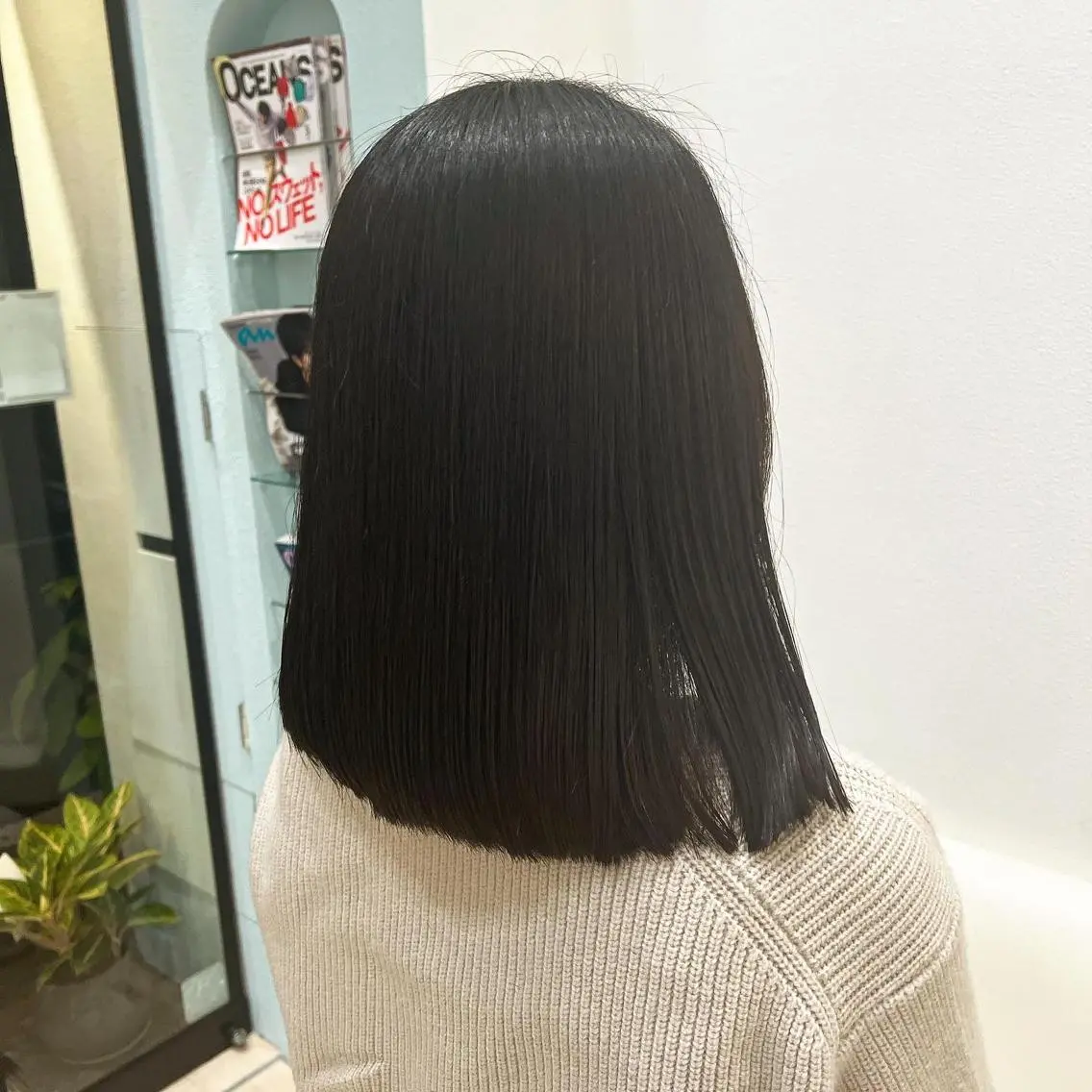 ミディアム 縮毛矯正 堀井 凌平のヘアスタイル