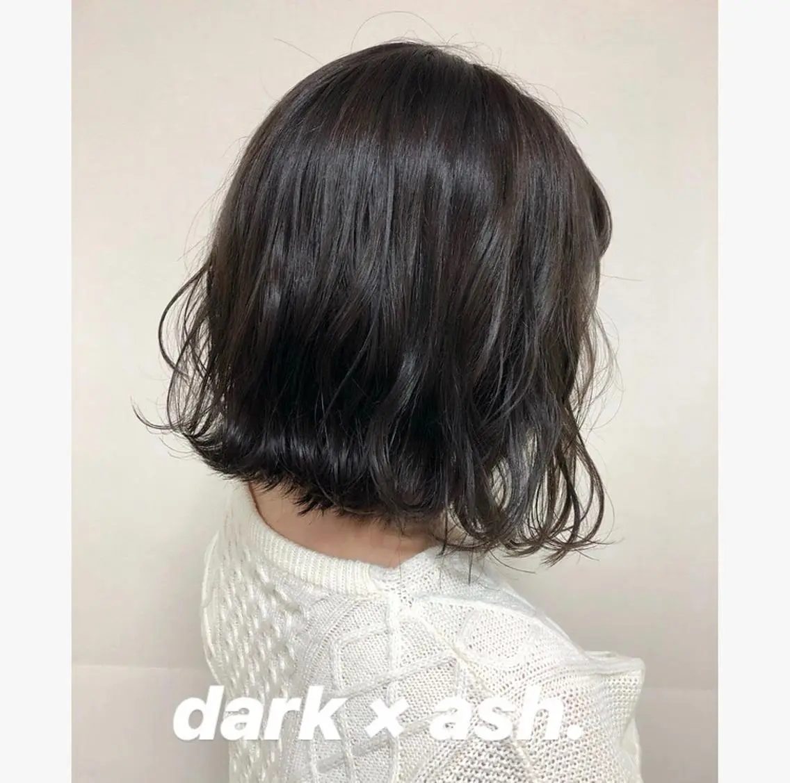 ミディアム カラー ヘアアレンジ アッシュ ダークアッシュ デザインカラー ハイトーンカラー enurk店 🍋 M I K U  *のその他イメージ