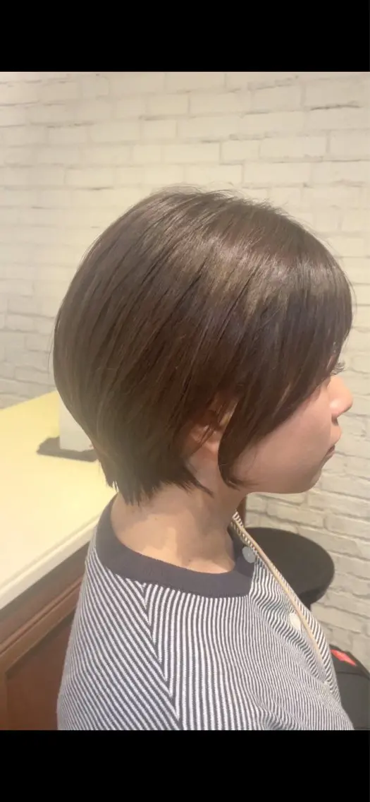 ショート カラー ショートボブ ボブ 伸ばしかけ ショートヘア カット ヘアカラー トリートメント ご新規様限定 透明感カラーKANAのヘアスタイル