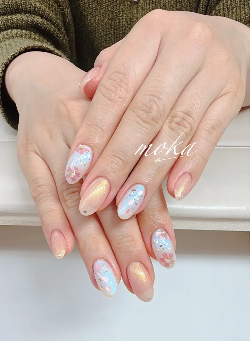 ネイル ハンドネイル ハンドケア 胡蝶蘭レディースサロ ンNailMOKAのネイルデザイン