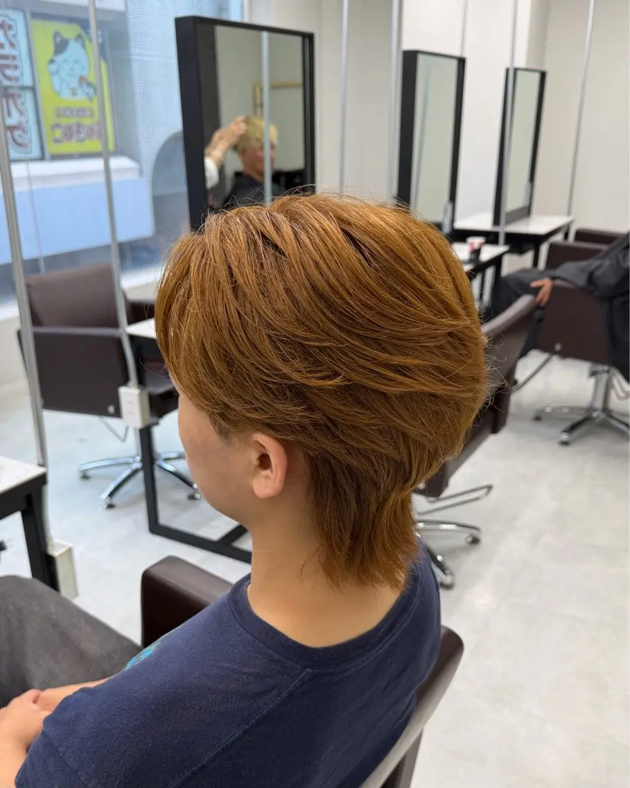 ミディアム カラー メンズ ヘアカラー メンズパーマ特化/ AOTOのヘアスタイル