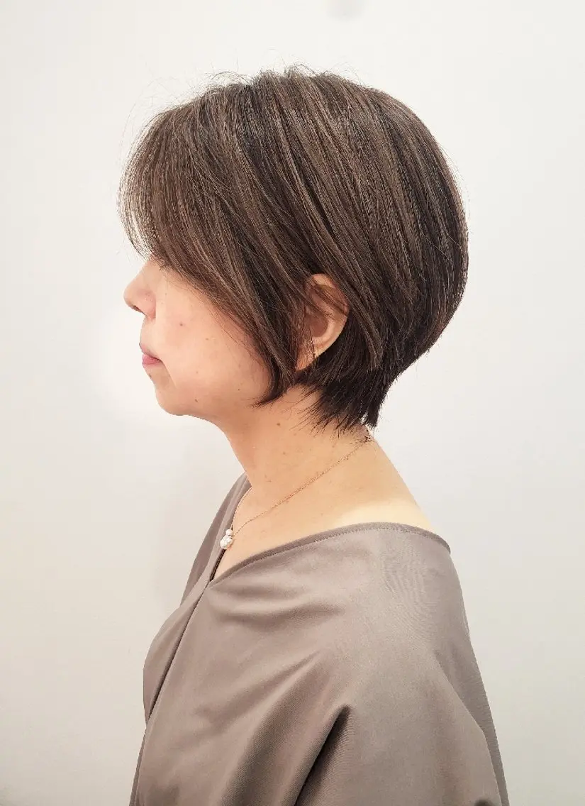 ショート カラー カット ヘアカラー トリートメント ヘッドスパ 齋藤 愛美のヘアスタイル