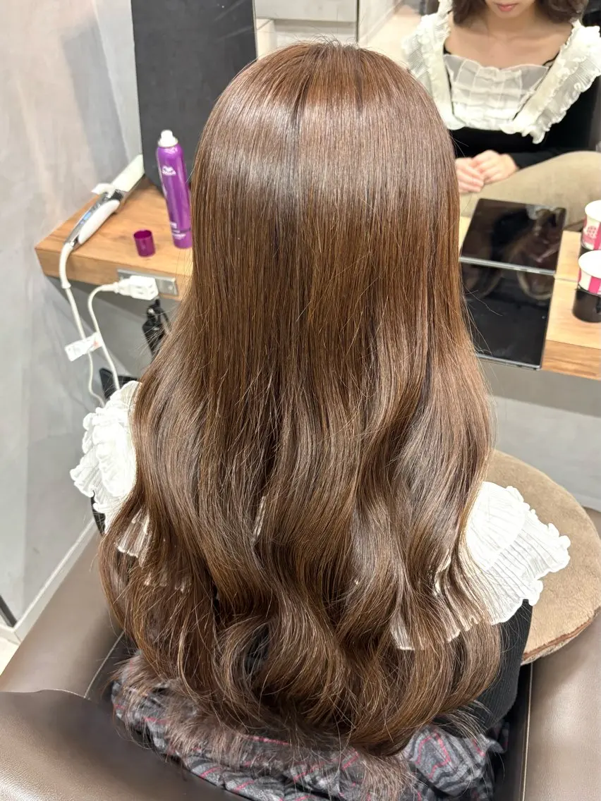 ロング カラー ベージュカラー ヘアカラー 上品♡ブラウン💎 アレンジ🩰Rimiのヘアスタイル