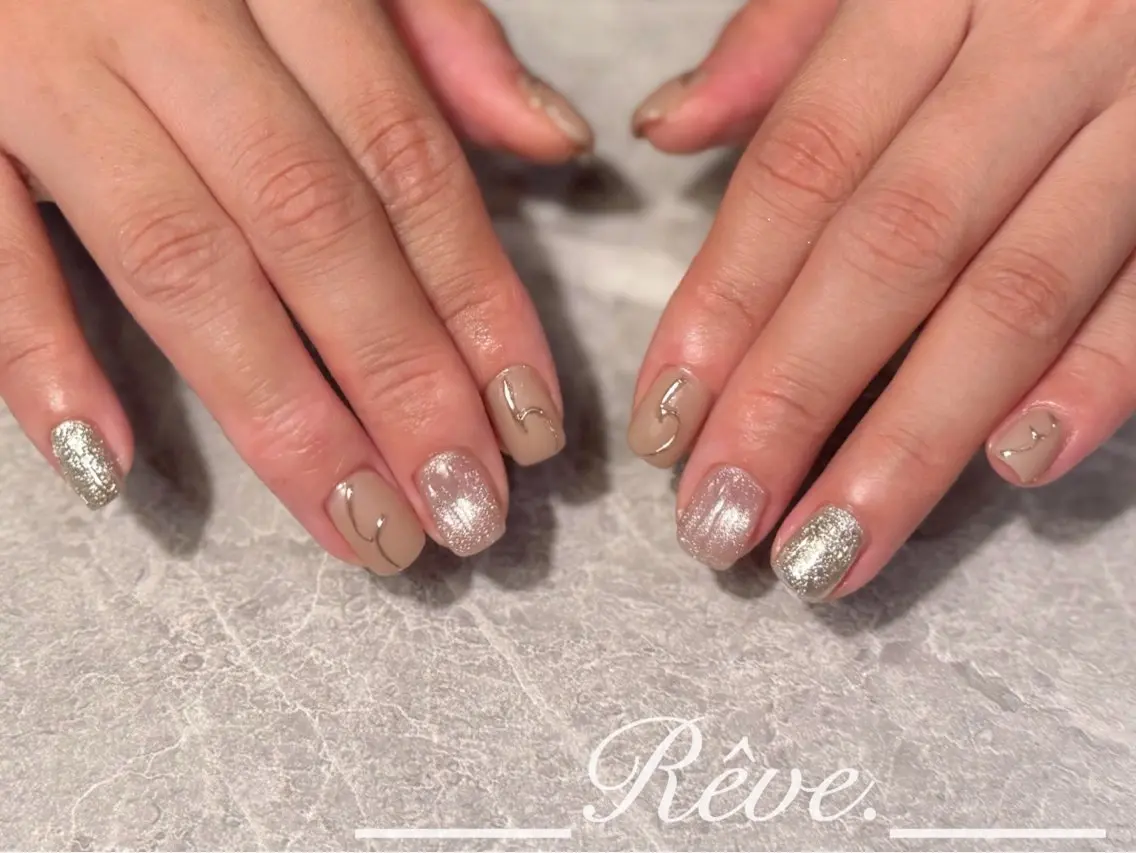 ネイル ハンドネイル Reve. 黒澤のネイルデザイン