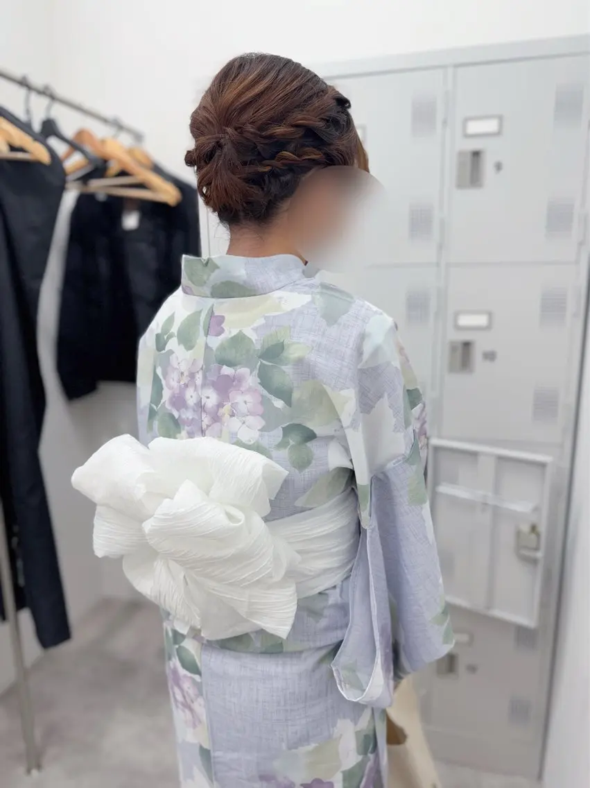 ショート ヘアアレンジ 浴衣 着付け デジタルパーマ🫧 韓国風ヘア🫧サクラのヘアスタイル