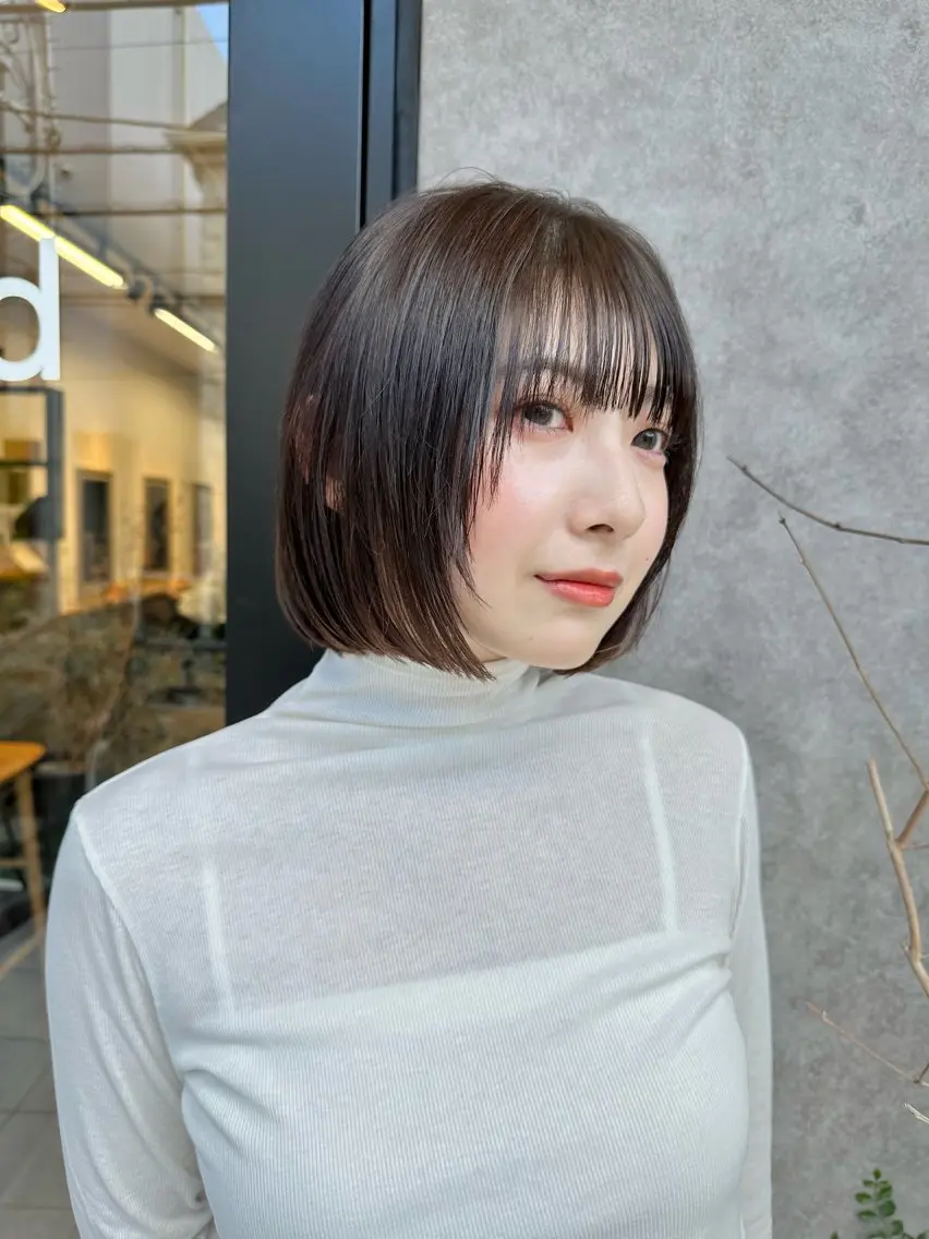 似合わせカット+カラー+縮毛矯正+Quickトリートメントの写真