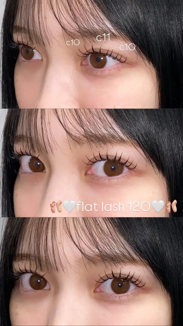 🎀flat lash 120本🎀アイシャンプー&束感コーティング付き【オフあり】の写真