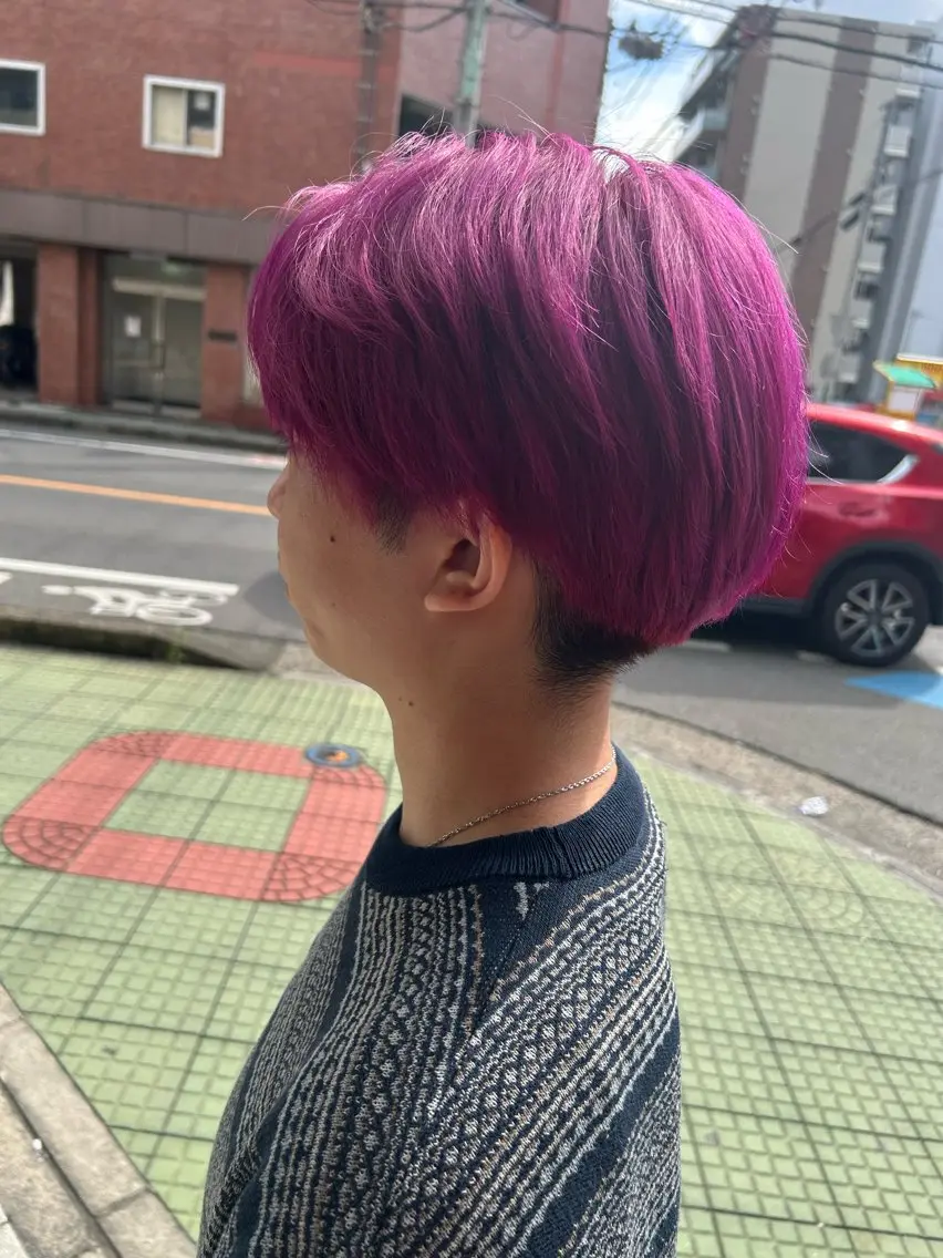 ショート カラー メンズ ヘアカラー archange 齋藤旭冶／川口のヘアスタイル