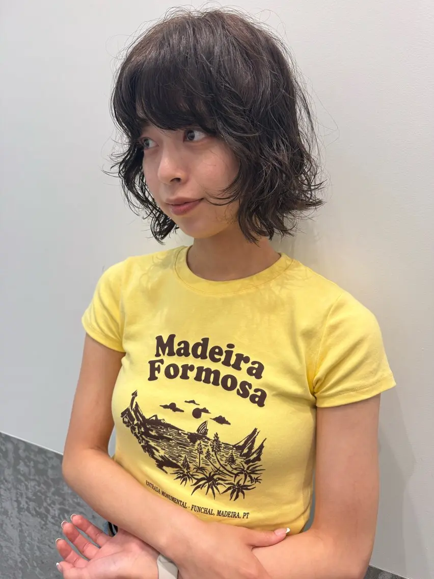 ショート パーマ カット パーマ トリートメント センスをお届けします 大谷将生infpのヘアスタイル