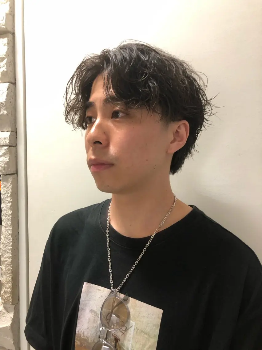 パーマ ヘアアレンジ メンズ カット パーマ トリートメント ヘアセット メンズ特化✂️栗原 侑也のヘアスタイル