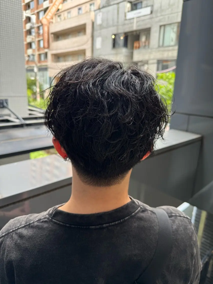 メンズ カット パーマ 河野 悠のヘアスタイル