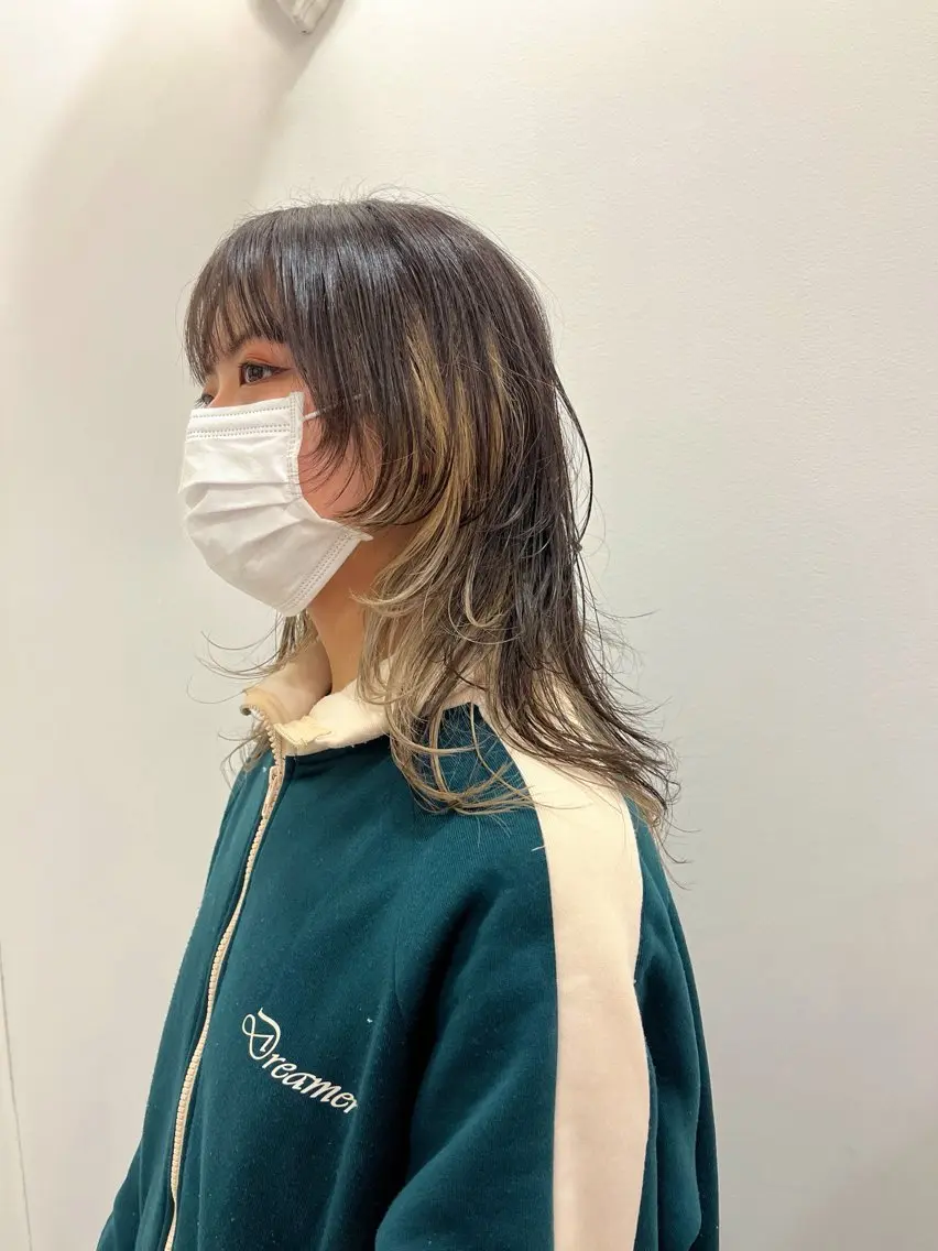 ミディアム カラー 尾崎隼大 レイヤー/ウルフのヘアスタイル