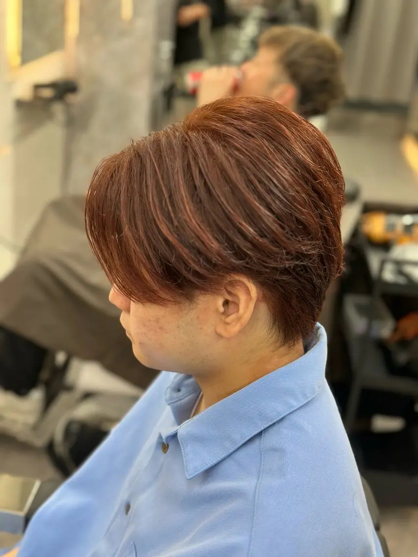 カラー メンズ メッシュパーマ支持率 ◎大宮/隼也のヘアスタイル
