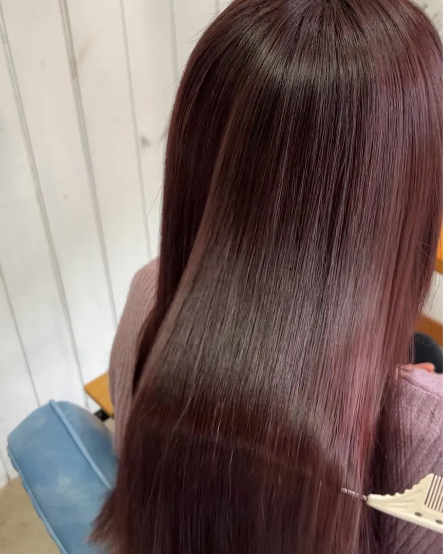 ロング 韓国風カラー 顔周りカット 韓国風ヘア ヘアカラー トリートメント マンツーマン施術 🥥國谷俊介🥥のヘアスタイル