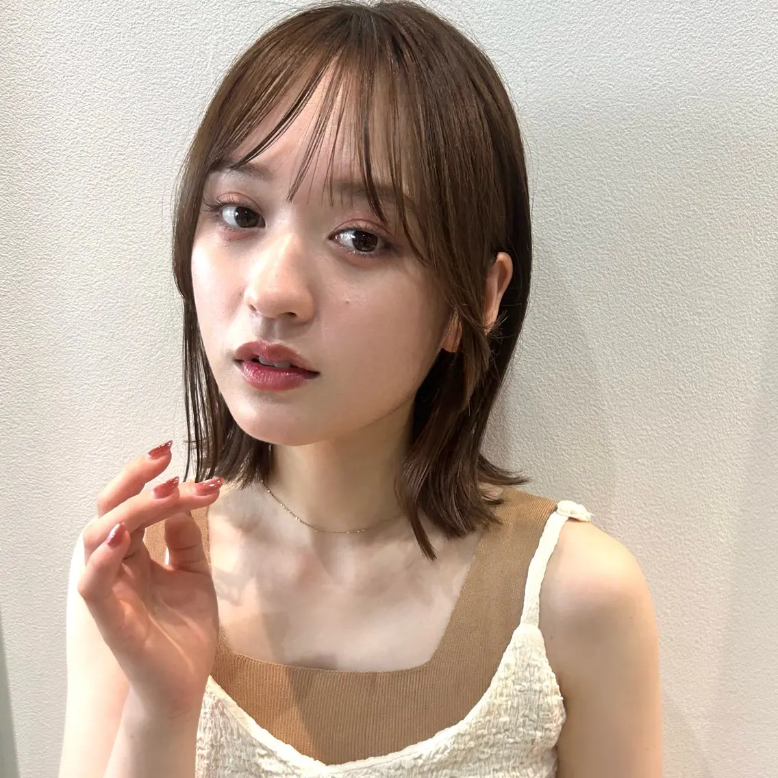 ショート ボブレイヤー ボブ くびれヘア レイヤーカット ヘアセット/透明感 カラー/MIHO♡のヘアスタイル