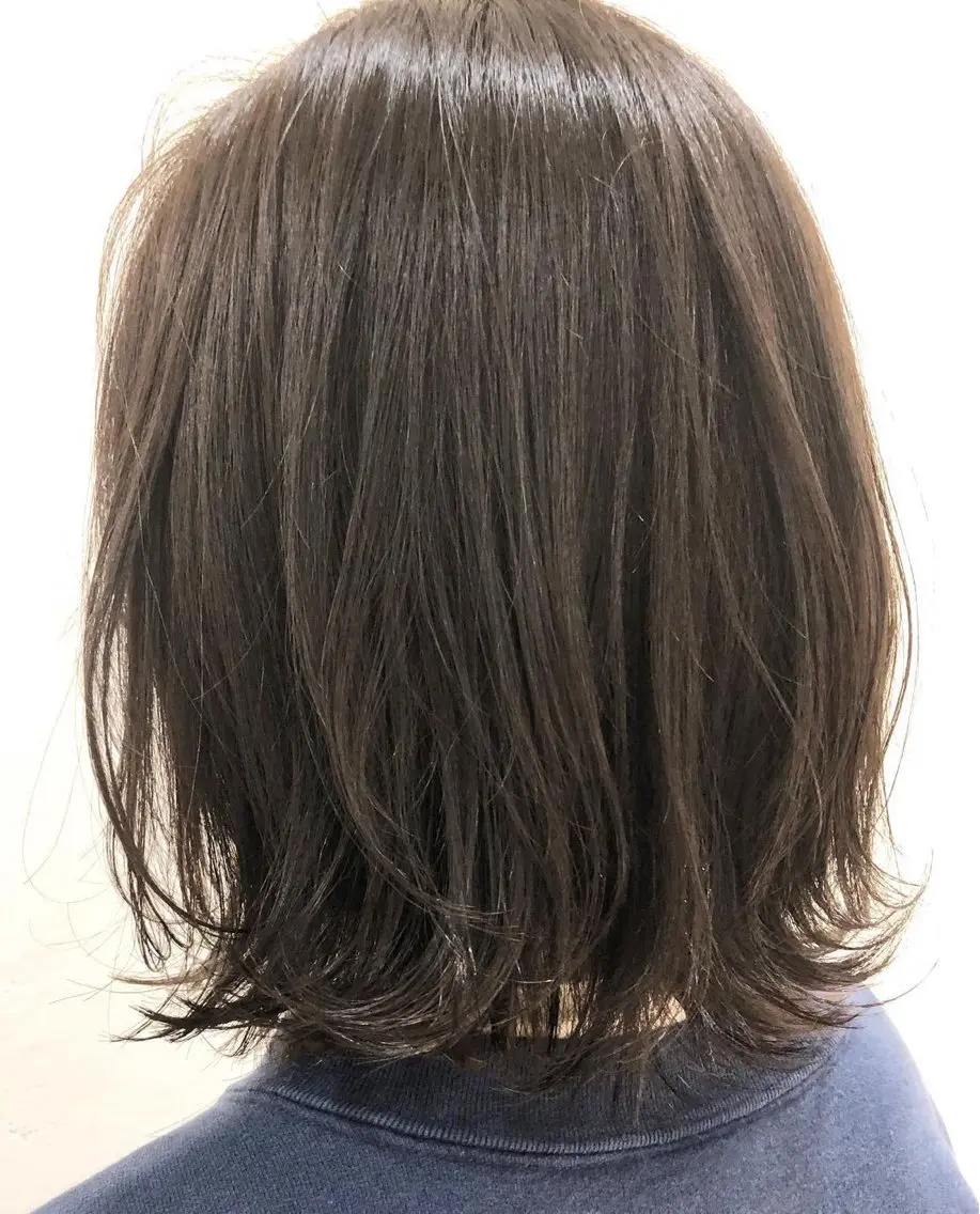 ミディアム ボブレイヤー ボブ レイヤーカット カット ✨ナチュラル✨ 佐藤隆志のヘアスタイル