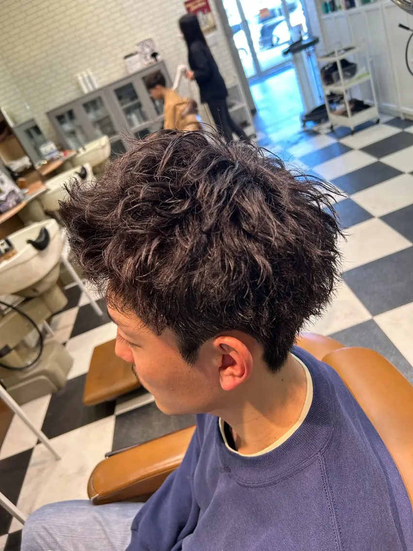 ショート パーマ メンズ 奈良/生駒/FEEL /ﾉｶﾞﾐﾄｼｷのヘアスタイル