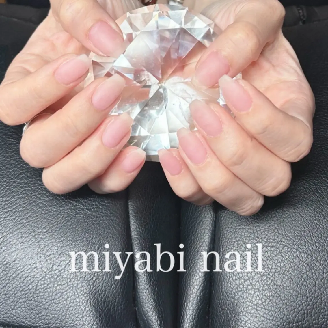 ネイル ジェルネイル マットネイル 持ち込み オフィスネイル ピンク ハンドネイル miyabi nail 桂川駅近くのネイルデザイン