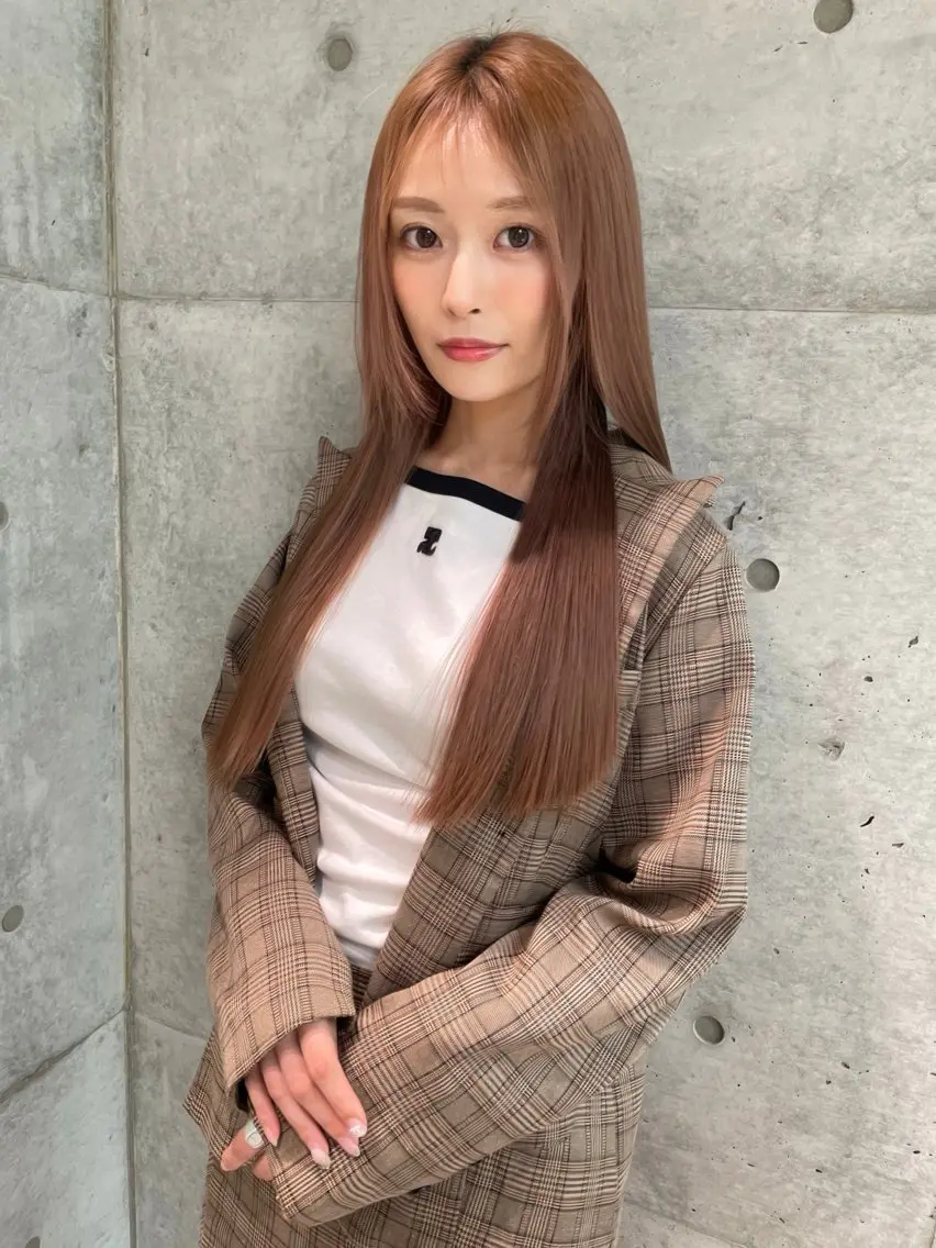 ロング カット 縮毛矯正 トリートメント 《髪質改善✖️オリー ブ🧸》小嶋拓也のヘアスタイル