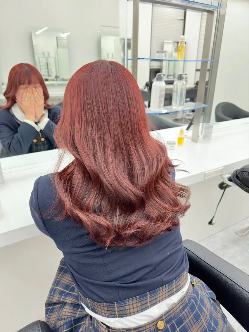 ミディアム カラー ヘアカラー トリートメント レイヤーダブルカラー KYONのヘアスタイル