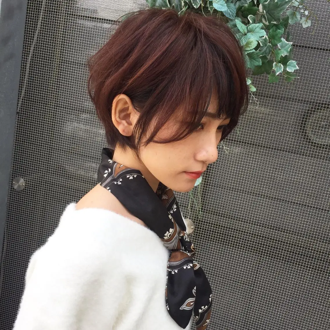 ショート カット 縮毛矯正 トリートメント 田中 亜沙美のヘアスタイル