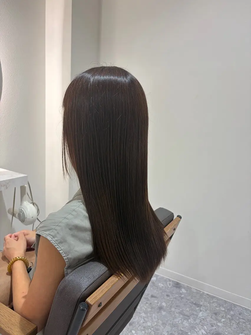 セミロング オカベ カレン💜のヘアスタイル