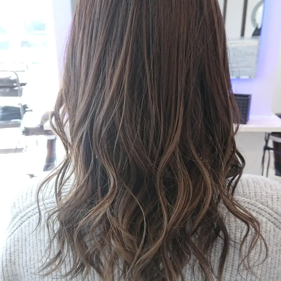 セミロング カラー ヘアアレンジ 小林 伸行のヘアスタイル