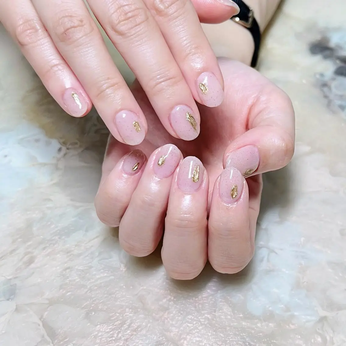 ネイル マグネットネイル ニュアンスネイル ショートネイル gemickle nailのネイルデザイン