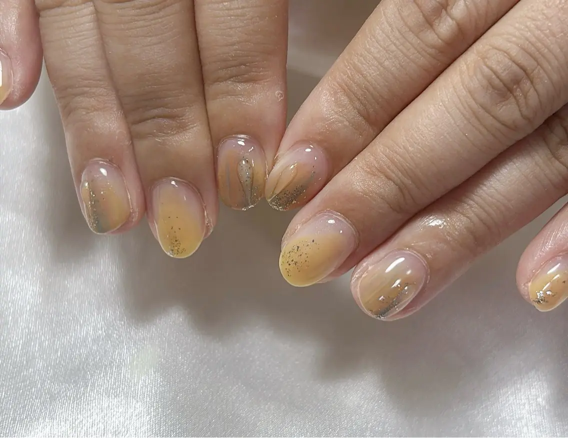ネイル オーロラネイル フットネイル フレンチネイル ジェルネイル マグネットネイル ハンドネイル mogunail &blowのネイルデザイン