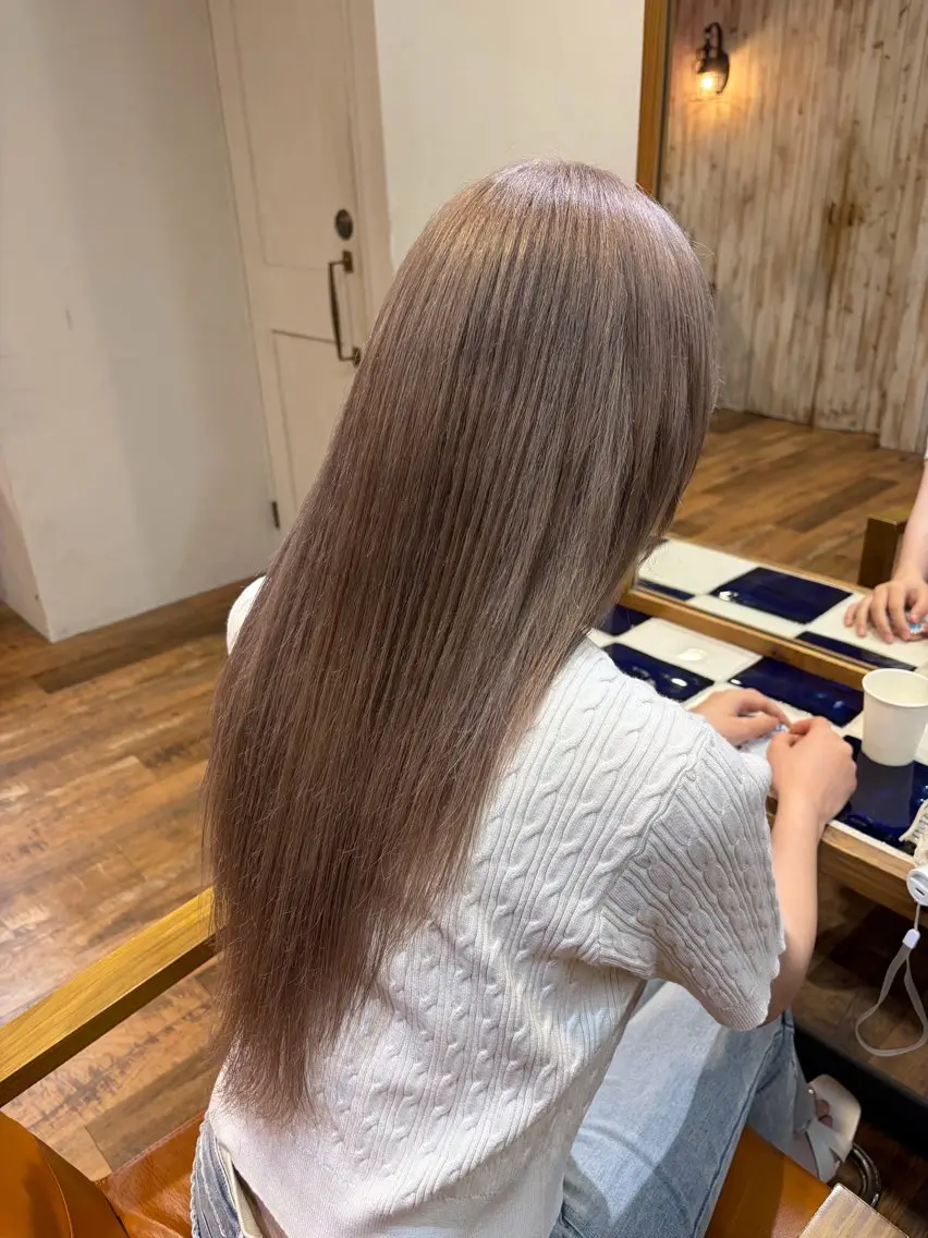 ロング カラー ヘアカラー 透明感/ブリーチ/ 髪質改善💛miuのヘアスタイル