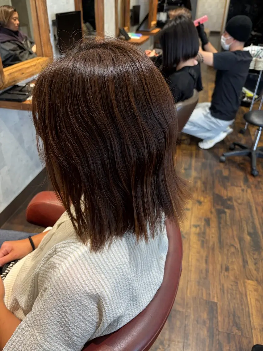 ショート カット 縮毛矯正 ✨矯正口コミ4.9✨ 歴21年代表ヨシアキのヘアスタイル