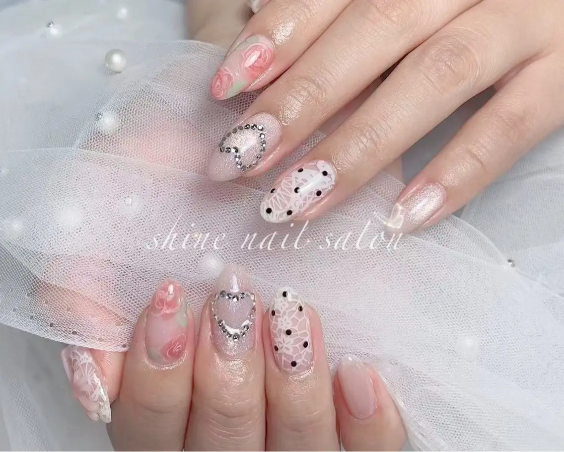 ネイル shine 長さだし専門のネイルデザイン