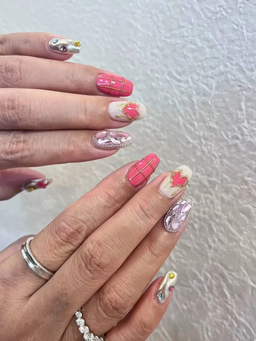 ネイル アートネイル フラワーネイル フットネイル ジェルネイル ハート Babarla nailのネイルデザイン