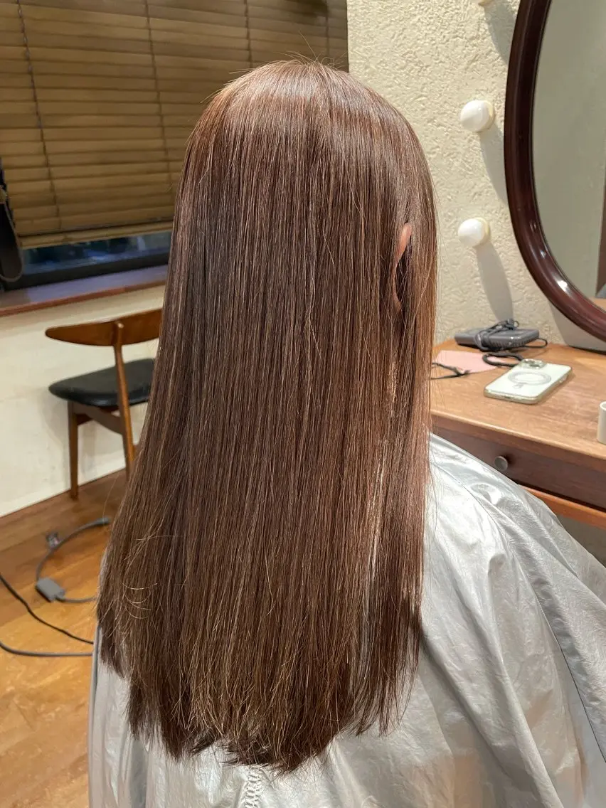 ロング 縮毛矯正 トリートメント カット 縮毛矯正 トリートメント 藤田 郁弥のヘアスタイル