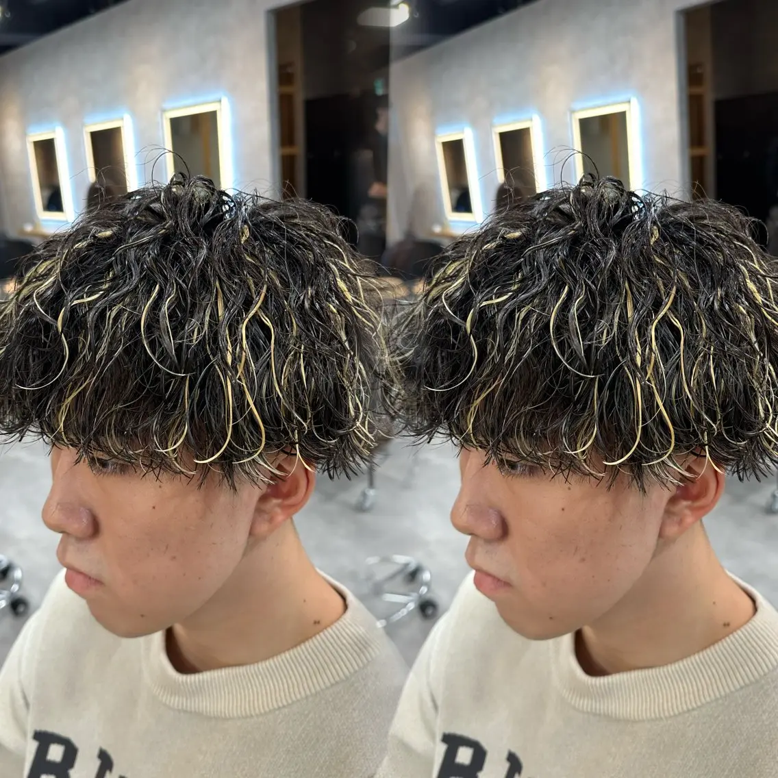 カラー メンズ メンズハイライト ハイライトカラー ヘアカラー STANCE MEN'S公式のヘアスタイル