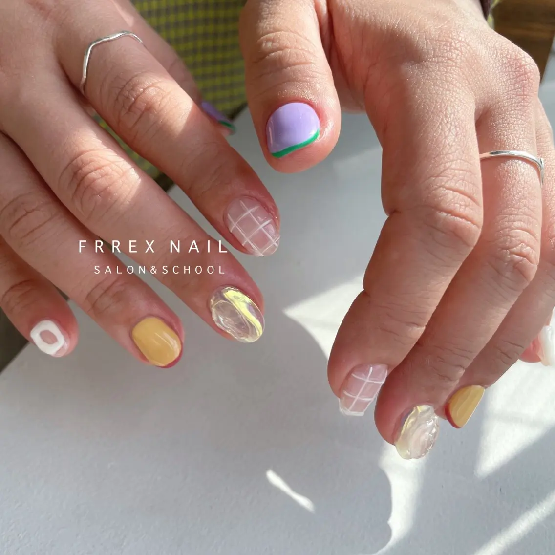 ネイル カジュアル 韓国ネイル ハンドネイル フットネイル freex nail /ニュアンス/個性派のネイルデザイン