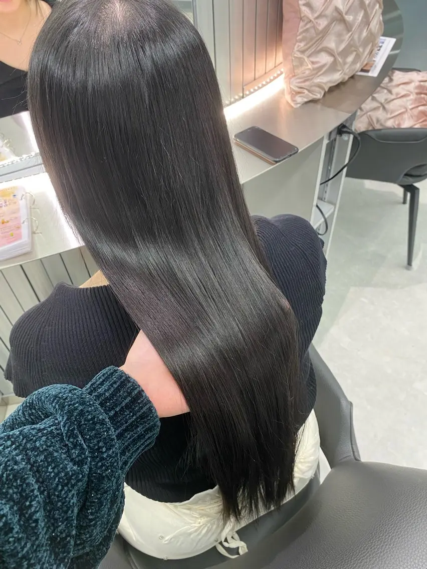 全頭縮毛矯正の写真