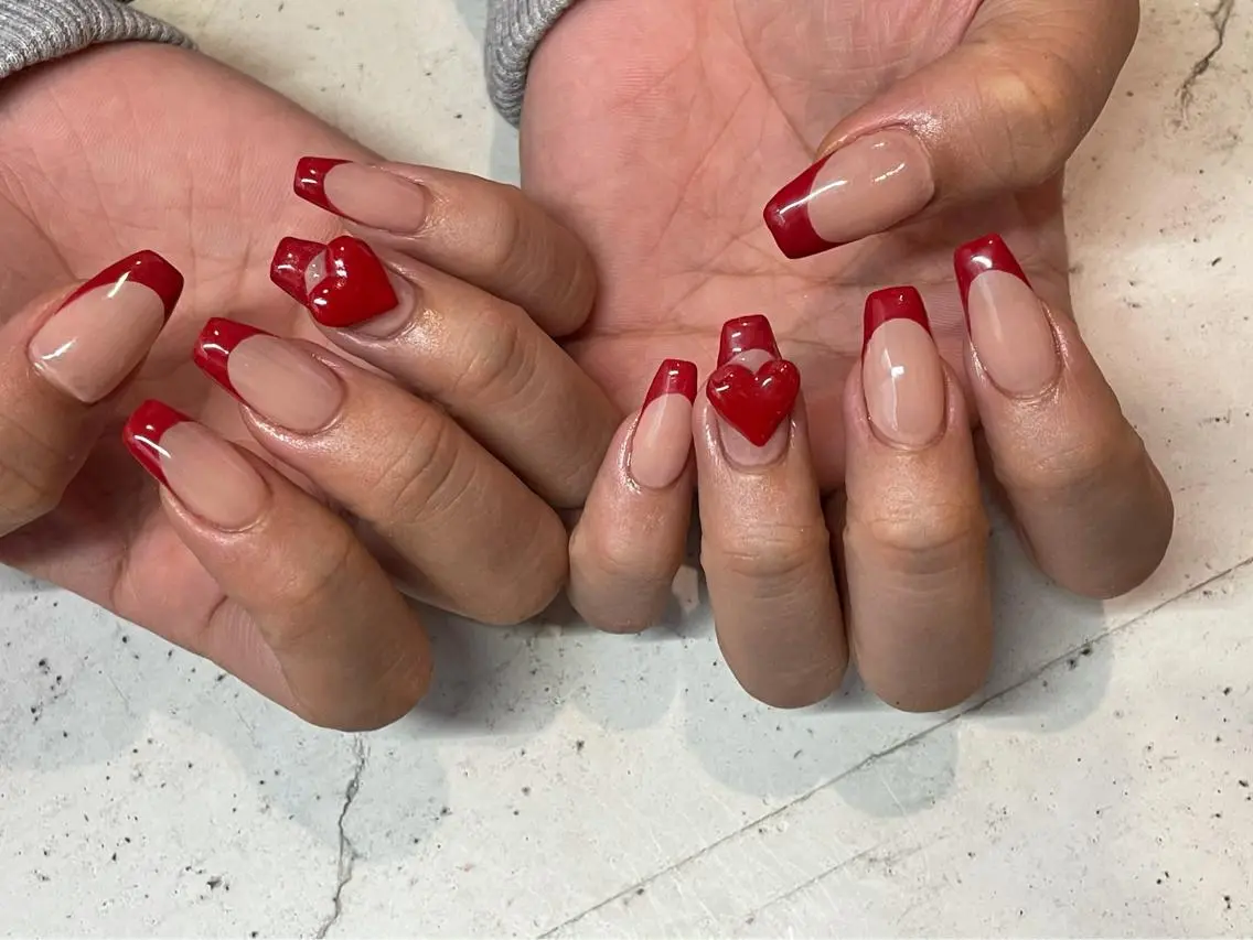ネイル オフィスネイル ハンドネイル 韓国/ワンホン/長さ 出しつけ放題🎀のネイルデザイン