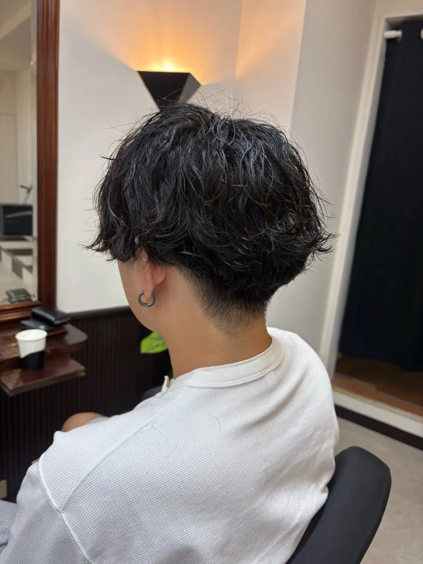 パーマ メンズ メンズパーマ 波巻きパーマ yoro /ミホのヘアスタイル