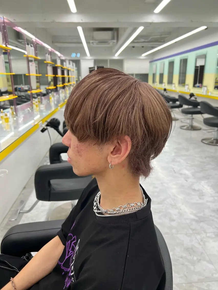 ショート カラー パーマ ヘアアレンジ メンズ キッズ ネイル マツエク・マツパ アイブロウ メンズブリーチ メンズハイトーン メンズパーマ ブリーチ ハイトーンカラー 🔷横浜1のパーマ 職人🔷将太郎のヘアスタイル