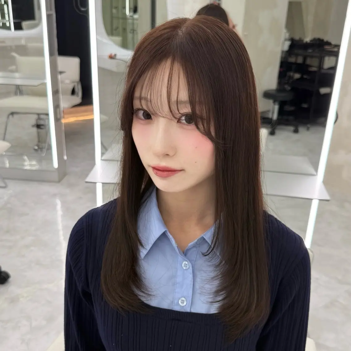 ロング カラー アッシュ ベージュカラー ブリーチ ケアブリーチ ダブルカラー ヘアカラー トリートメント 透明感カラー 💋🩷りなのヘアスタイル