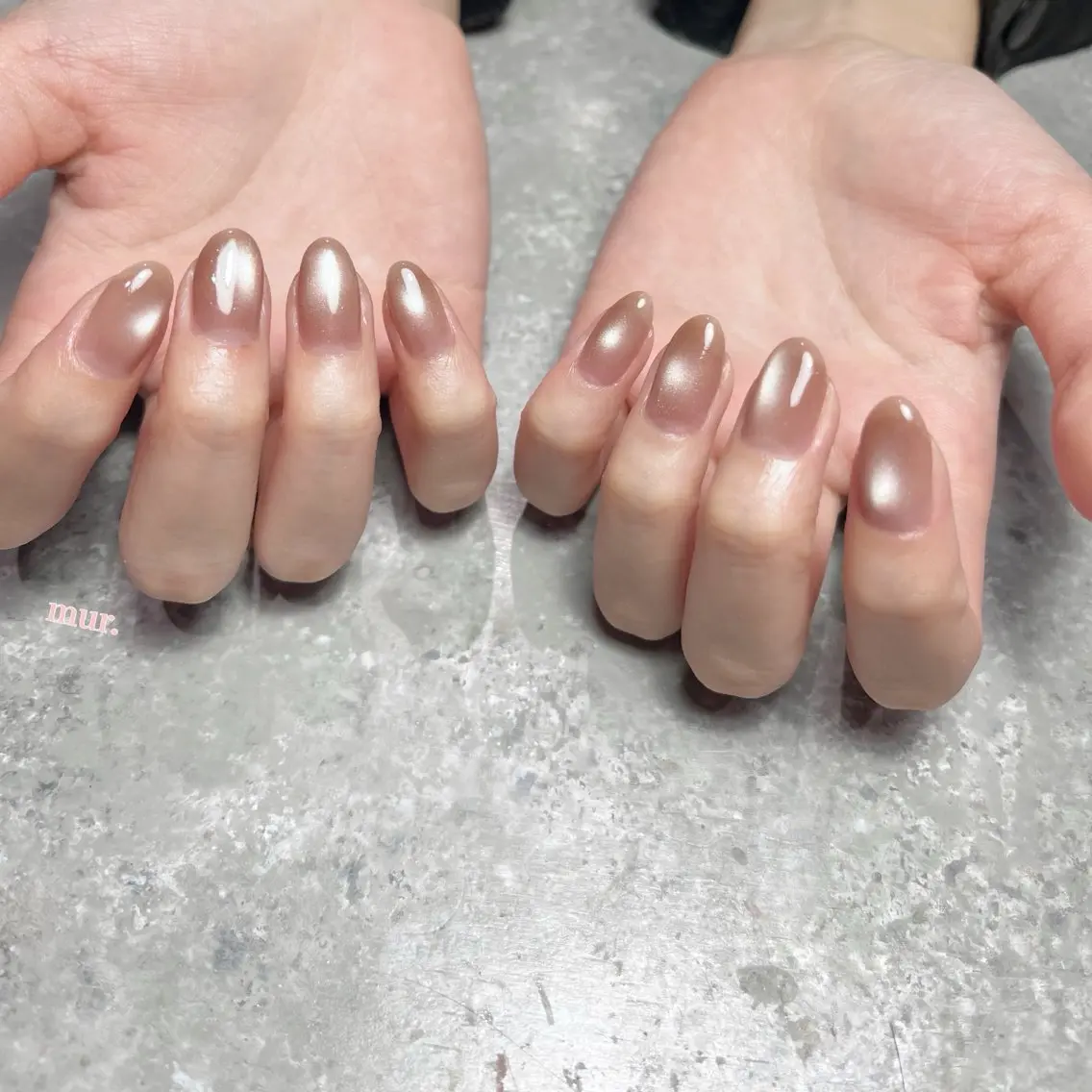 ネイル マグネットネイル ワンカラーネイル nailsalon mur.のネイルデザイン
