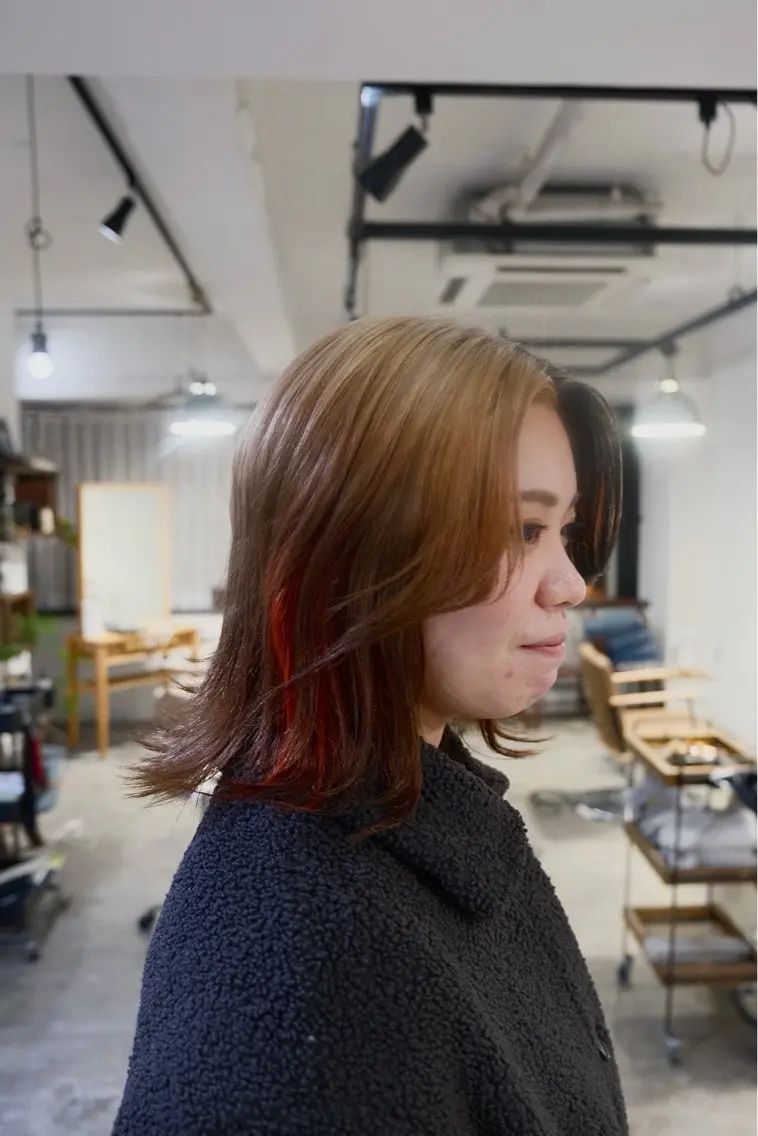 カラー ベージュカラー ブラウンカラー オレンジ ヘアカラー Matsuda Koutaのヘアスタイル