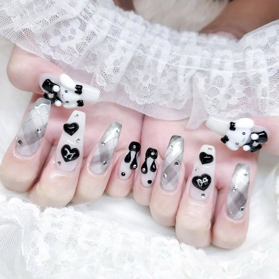 ネイル チークネイル フットネイル フレンチネイル グラデーション 韓国ネイル YUKI NAILのネイルデザイン