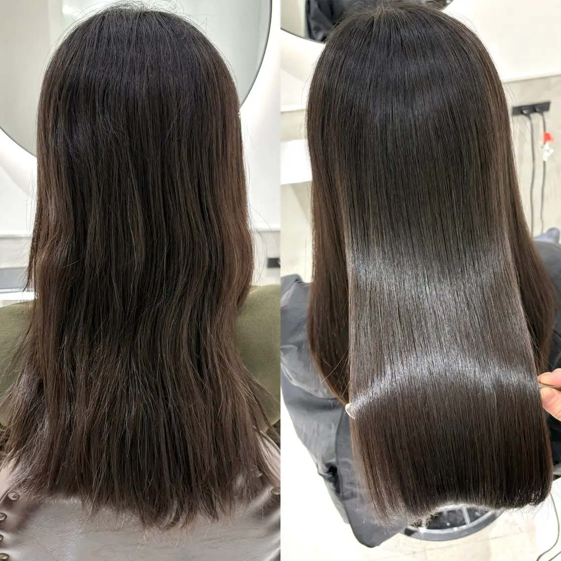 ロング 縮毛矯正 トリートメント 髪質改善 縮毛矯正/ レイヤー/銀座/本木のヘアスタイル