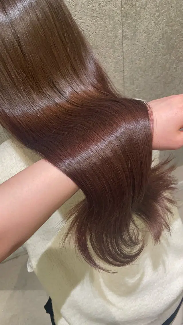 【✨ツヤ髪✨】カラー+髪質改善トリートメントの写真
